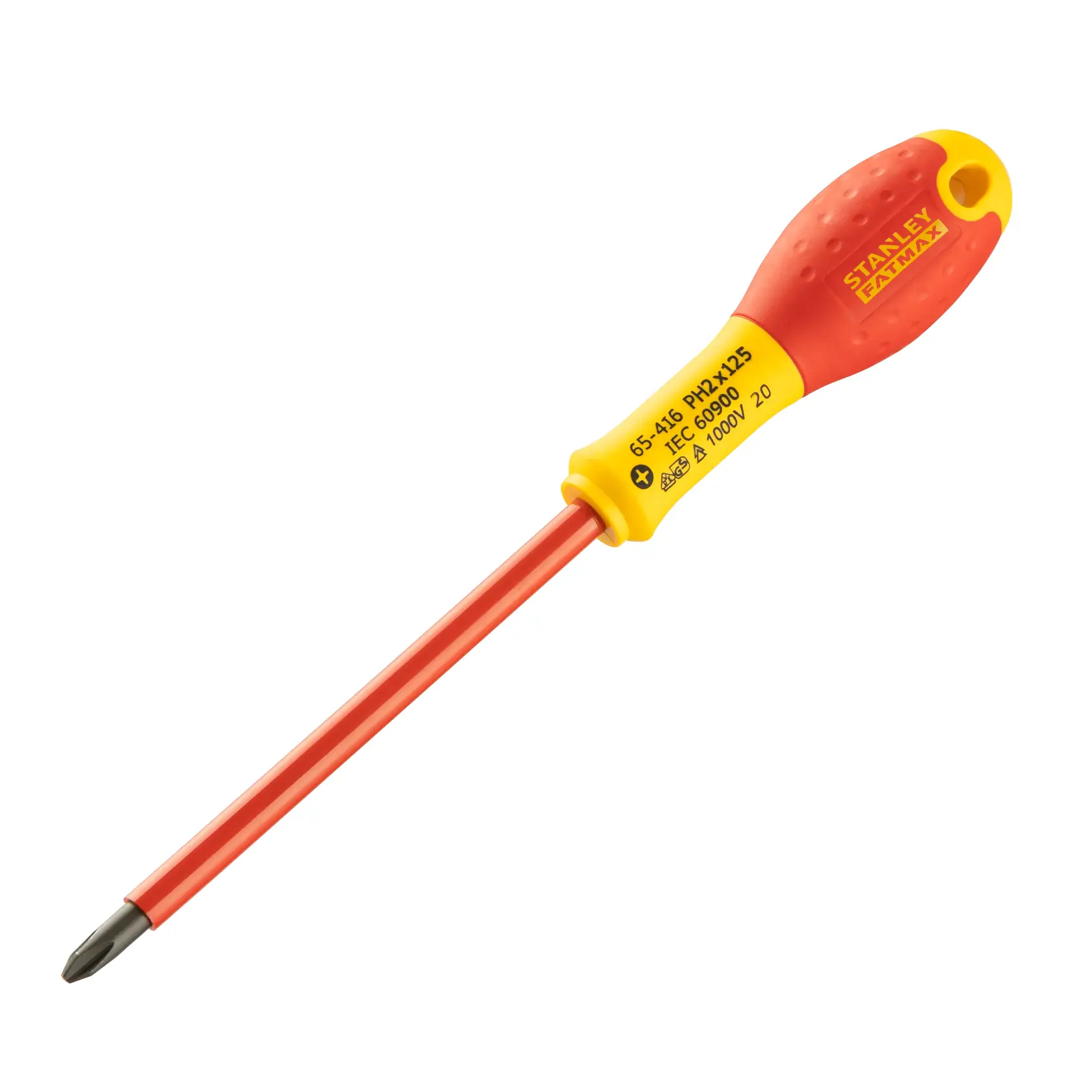 STANLEY FATMAX Insulated Phillips PH2 x 125mm Screwdriver 0-65-416