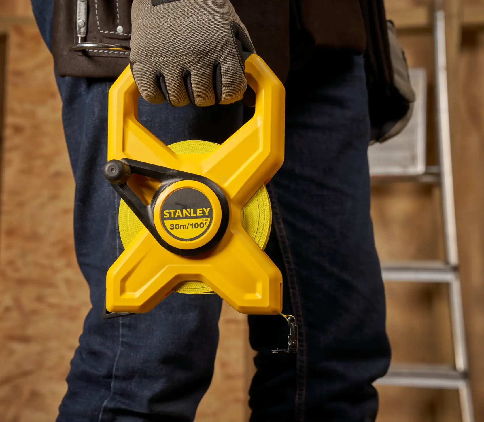 STANLEY® 30m Open Frame, Fibreglass Long Tape - 12mm (W)