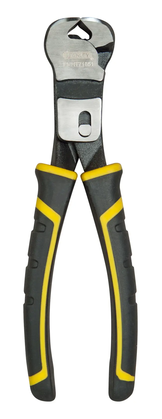 Stanley heavy-duty cable cutter with black and yellow handle, suitable for cutting thick wires.