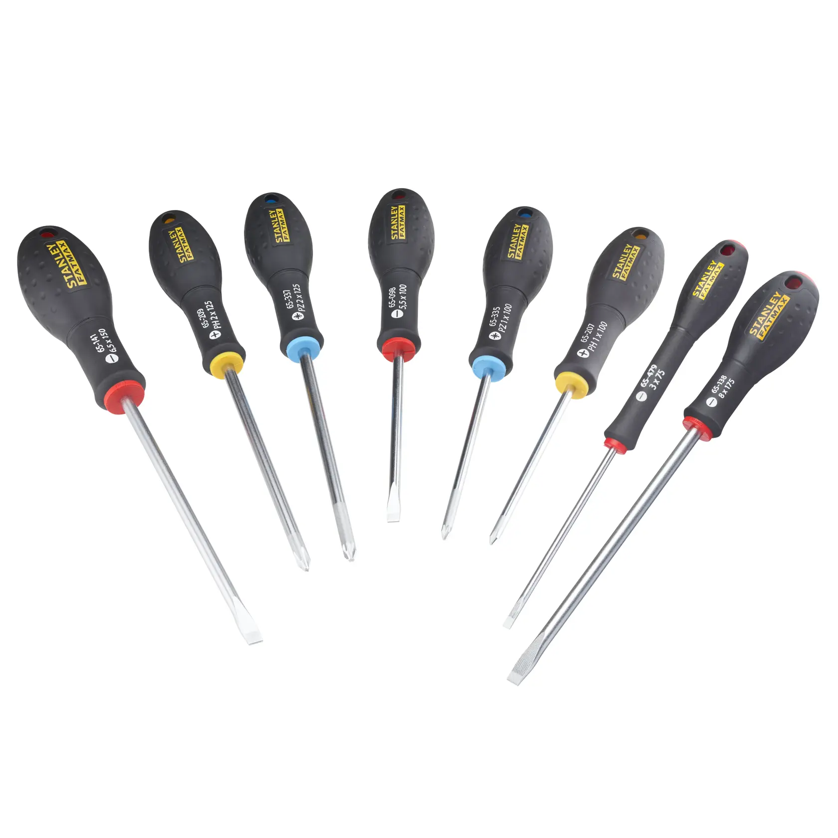 STANLEY® FATMAX® 8 piece Phillips Flared Pozidriv Screwdriver Set