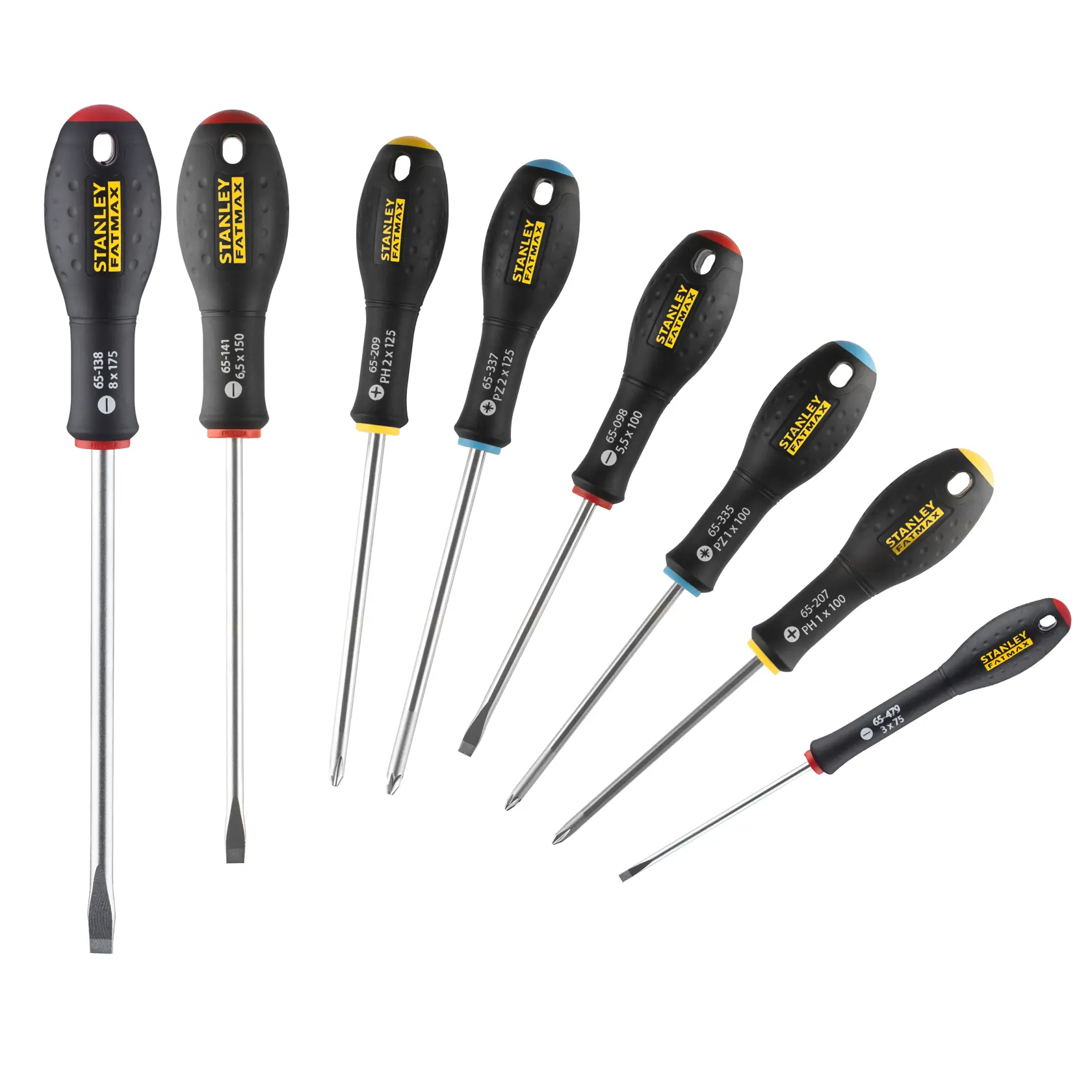 STANLEY® FATMAX® 8 piece Phillips Flared Pozidriv Screwdriver Set